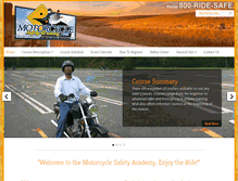 Tablet Screenshot of motorcyclesafetyacademy.com